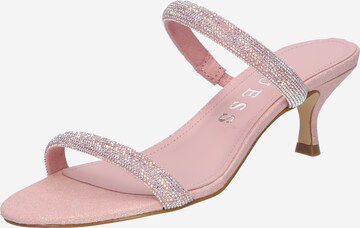 Zoccoletto 'Glitze' di GUESS in rosa: frontale