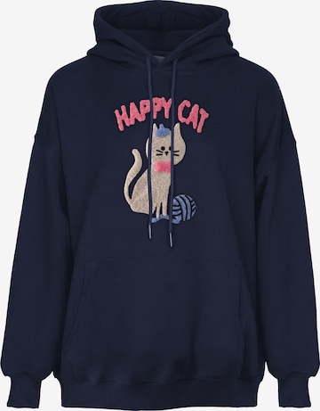 Sweat-shirt MYMO en bleu : devant