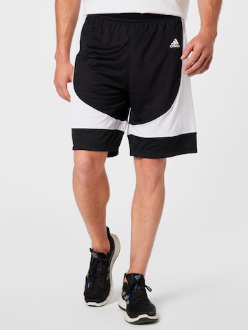 ADIDAS SPORTSWEAR Regular Workout Pants 'N3Xt L3V3L Prime Game' in Black: front