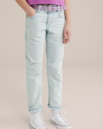 WE Fashion Loose fit Jeans in Blue: front