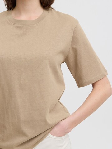 b.young - Camisa ' BYTROLO CREW NECK TSHIRT - ' em bege