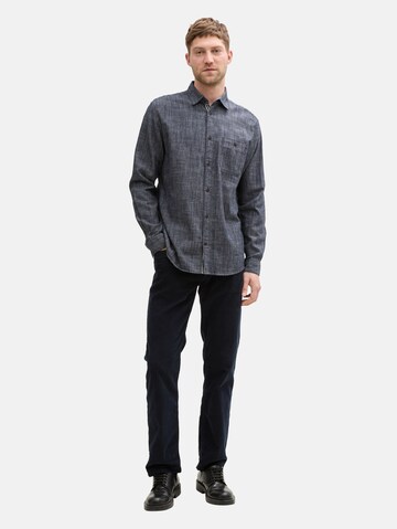 TOM TAILOR Regular fit Button Up Shirt in Blue