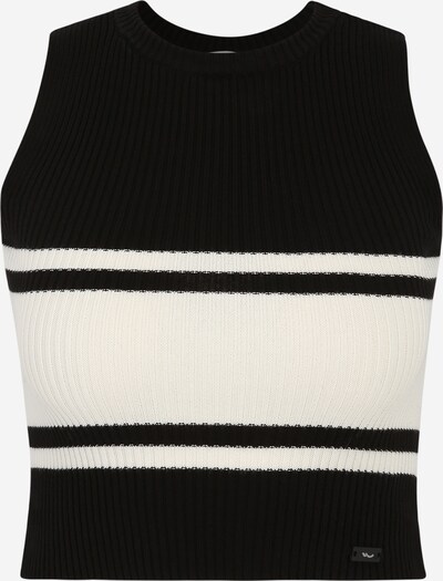 LTB Pullover 'KAMEDE' in schwarz / weiß, Produktansicht