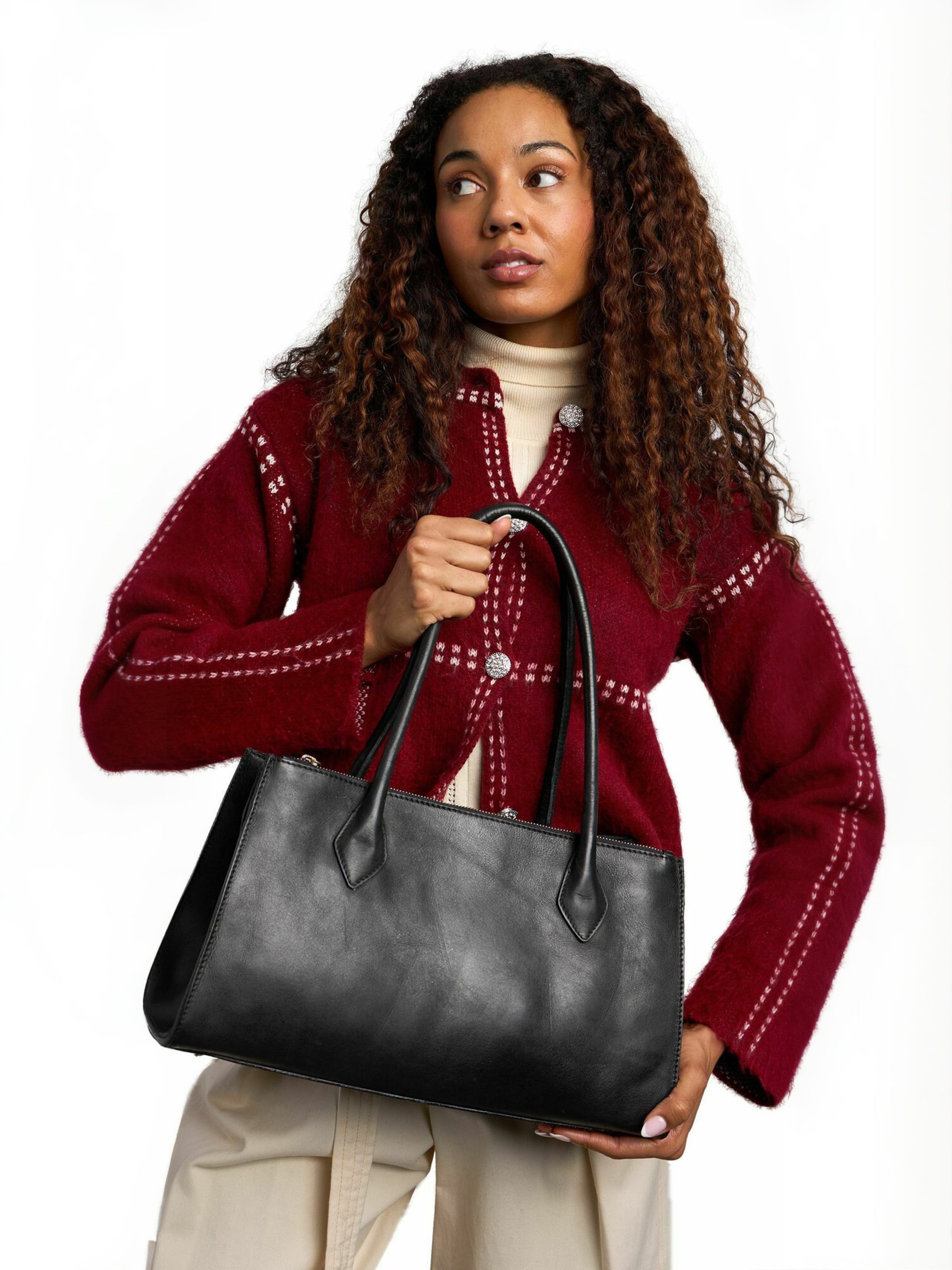 RE:DESIGNED Bag ' Ora ' in Schwarz: Vorderseite