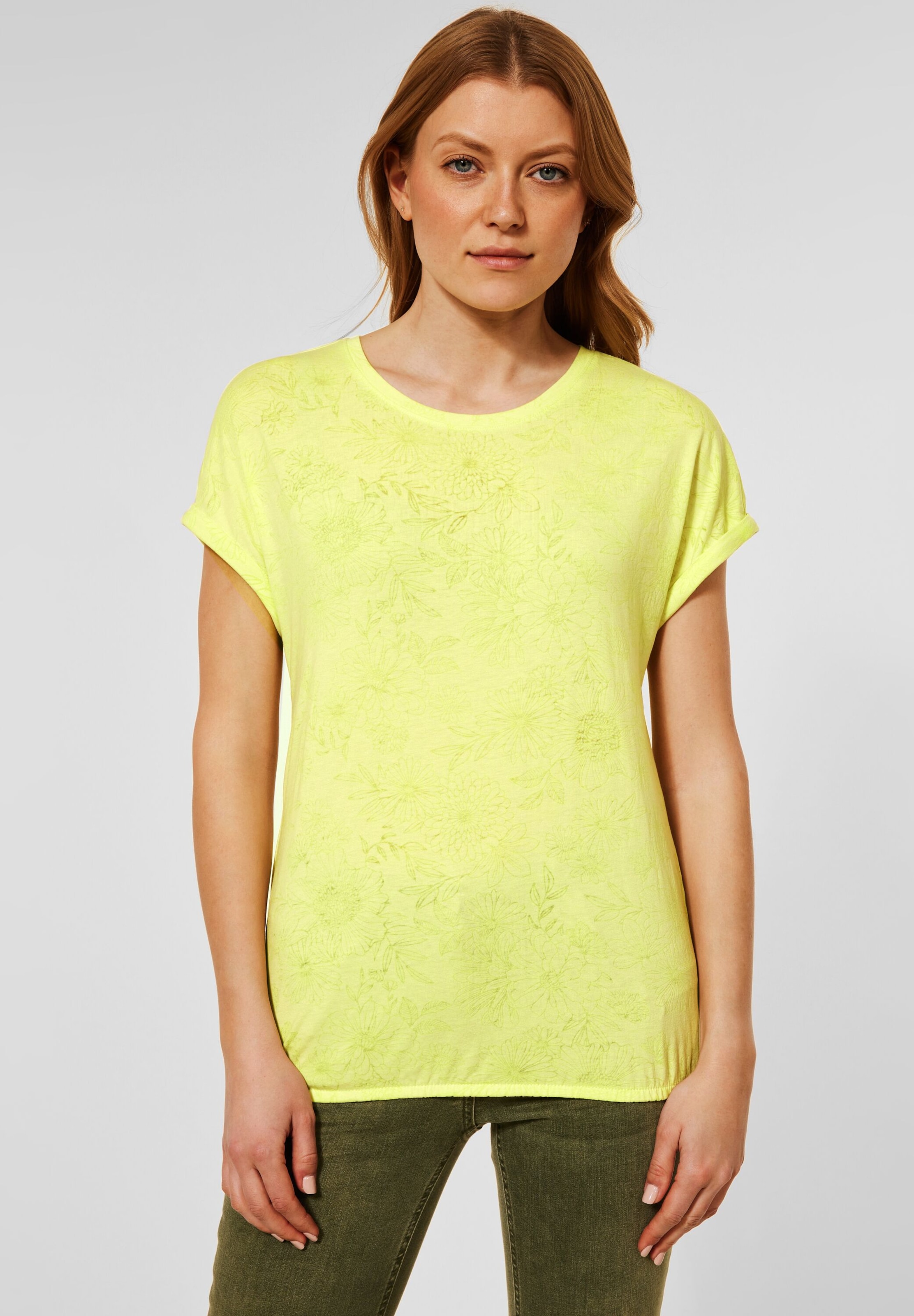 Frauen Shirts & Tops CECIL T-Shirt in Gelb - QJ58167 Frauen Shirts & Tops CECIL T-Shirt in Gelb - QJ58167