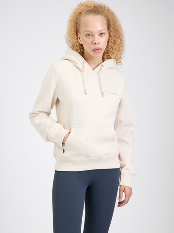 Sweat-shirt 'Essential' Superdry en beige : devant