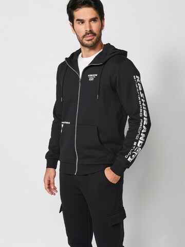 KOROSHI Sweatjacke in Schwarz