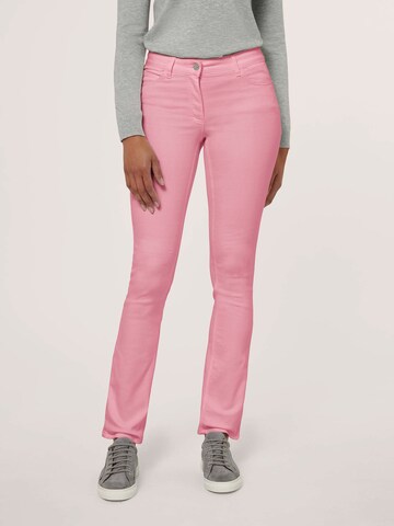 MADELEINE Regular Jeans in Pink: front