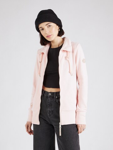 Ragwear Sweatvest 'RYLIE' in Roze: voorkant