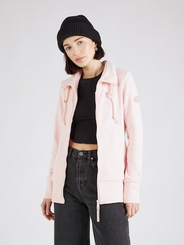 Ragwear Zip-Up Hoodie 'RYLIE' in Pink: front