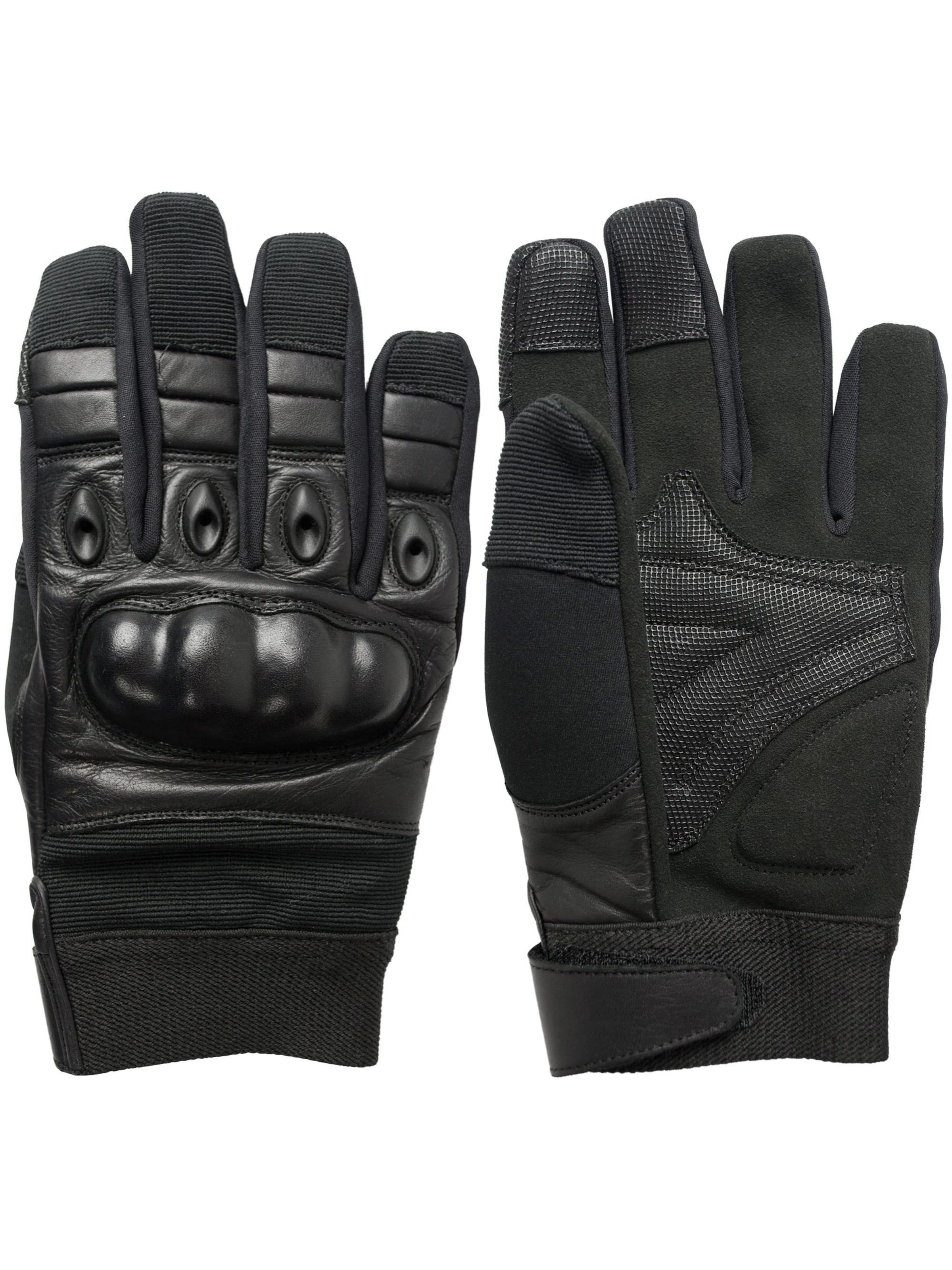 normani - Guantes con dedos ' Safeties ' en negro: frente