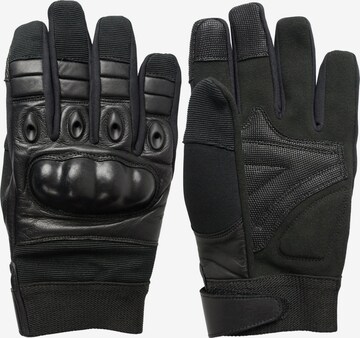 normani Full Finger Gloves ' Safeties ' in Black: front