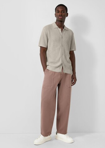 QS Strickpolo in Beige
