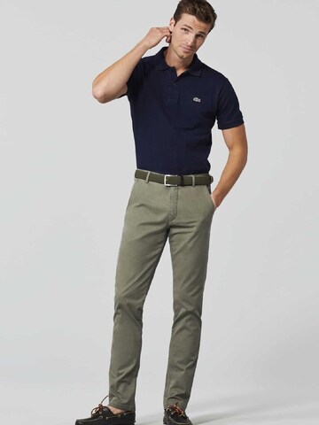 MEYER Slim fit Chino Pants 'Bonn' in Green