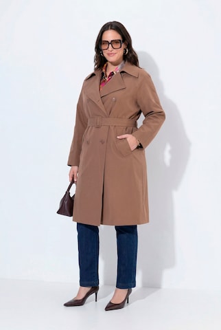 Ulla Popken Between-seasons coat in Brown