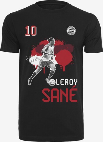 FC BAYERN MÜNCHEN Shirt 'Leroy Sané' in Black: front