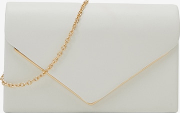 balts CALL IT SPRING "Clutch" stila somiņa 'QWEENBEE': no priekšpuses