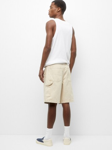 Pull&Bear Regular Shorts in Beige