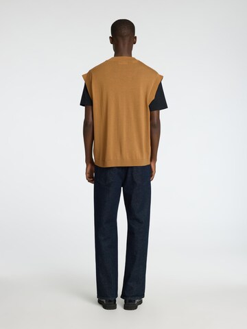 Gilet SELECTED en marron