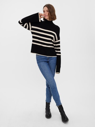 VERO MODA Sweater 'Happiness' in Black