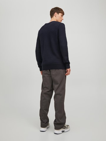 JACK & JONES Sweter 'BRADLEY' w kolorze niebieski