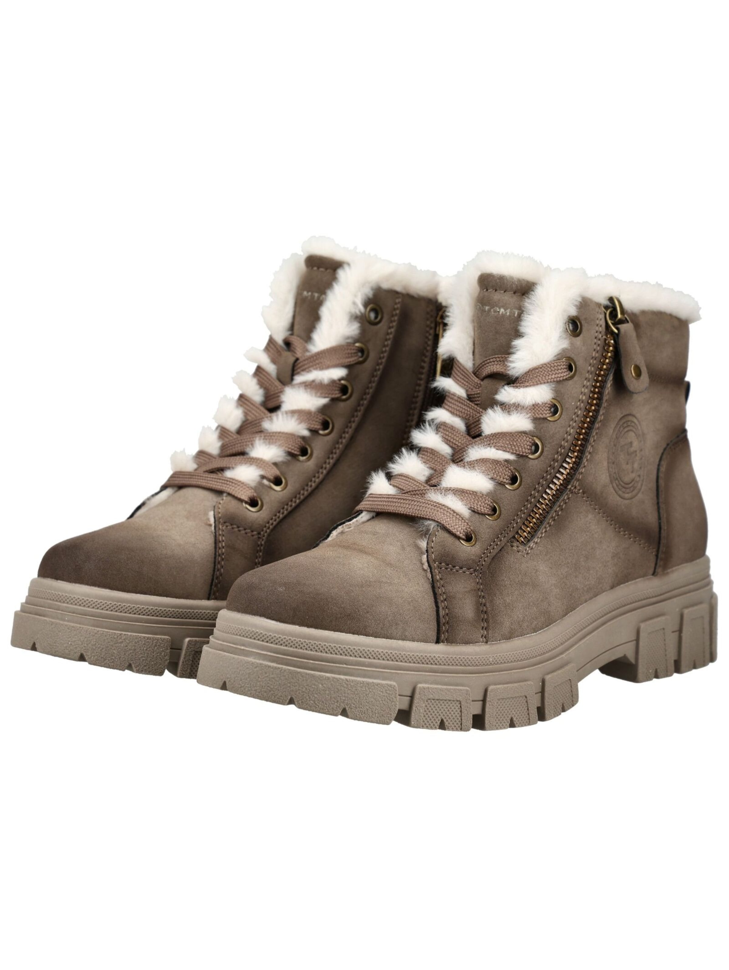 Stivaletto stringato di TOM TAILOR in grigio: frontale