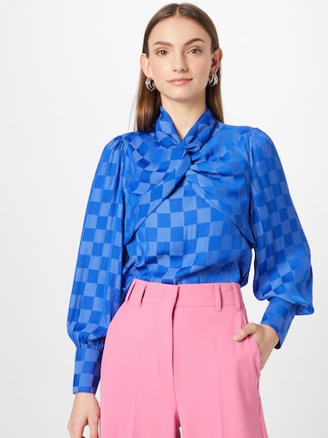 Warehouse Bluse in Blau: predná strana