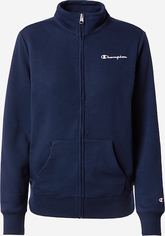 Champion Authentic Athletic Apparel - Sudadera con cremallera en azul: frente