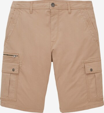 Pantalon cargo TOM TAILOR en marron : devant