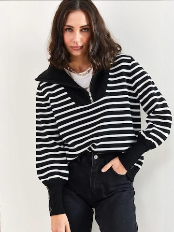 Pull-over 'Pullover' Bianco Lucci en noir