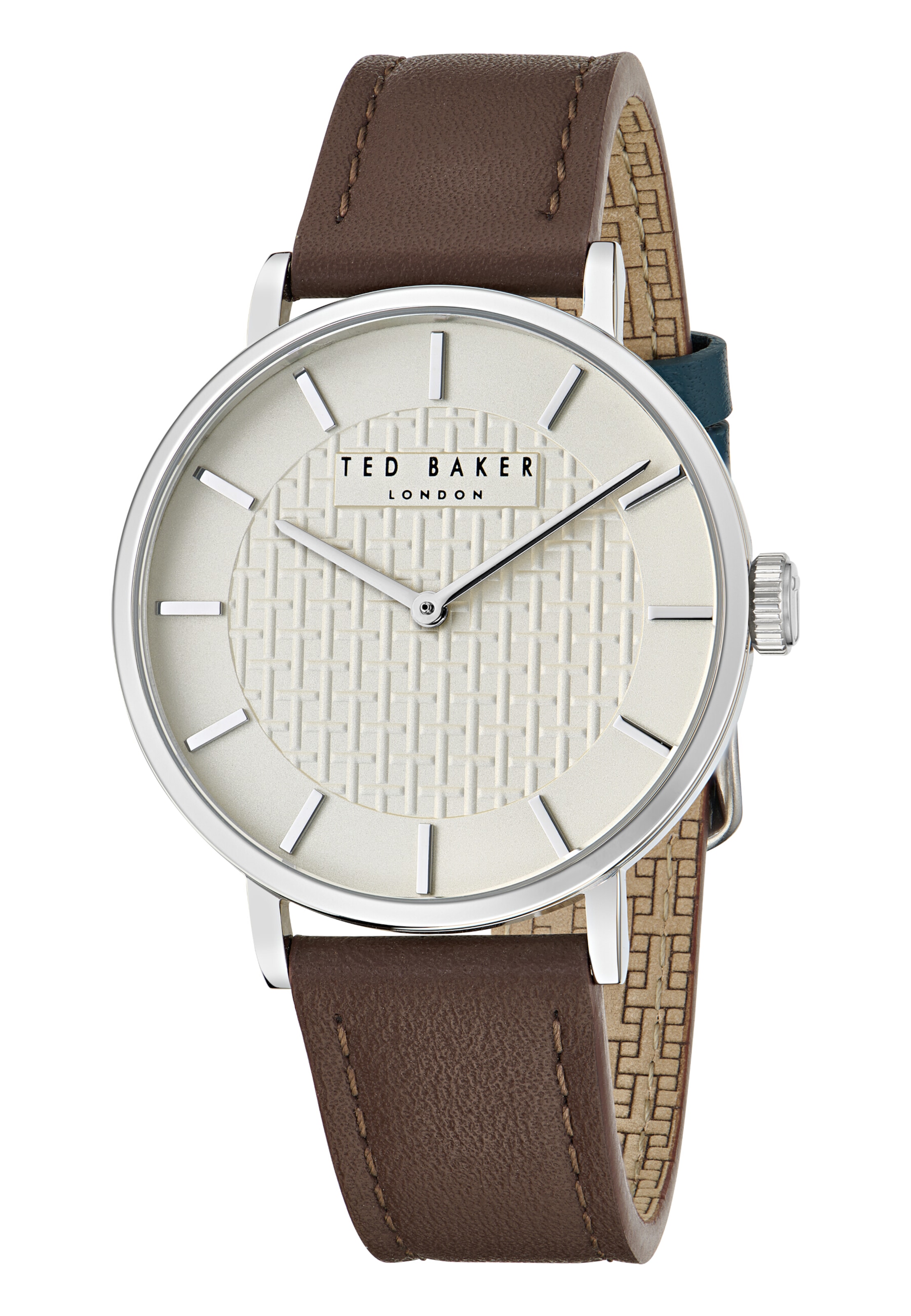 Ted Baker Analoog horloge 'Staciie Gents' in de kleur Bruin / Zilver, Productweergave