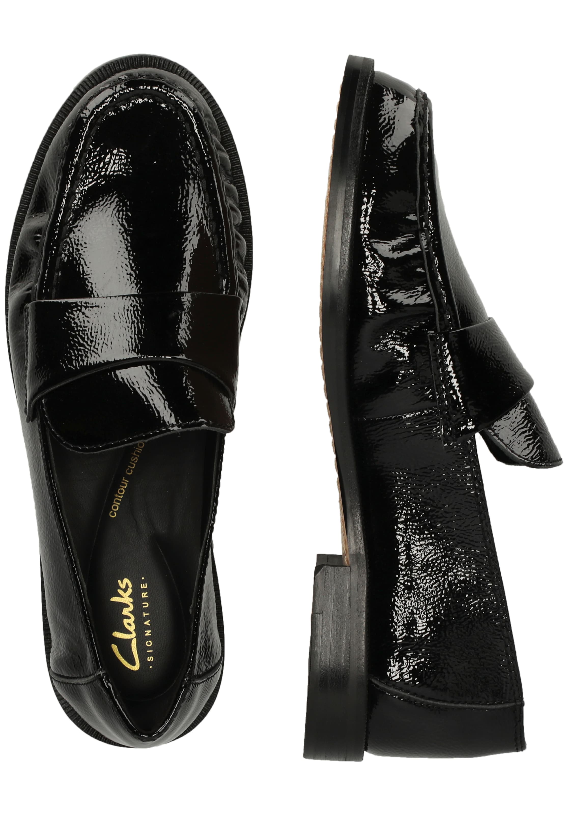 CLARKS Mokassin 'Straven2 Step' in Schwarz