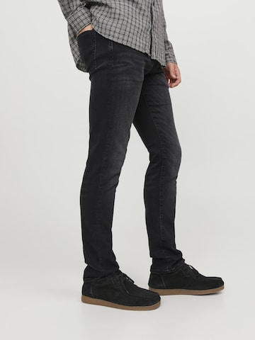 JACK & JONES - Slimfit Calças de ganga 'Glenn' em preto