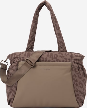 Shopper di Kapten & Son in marrone: frontale