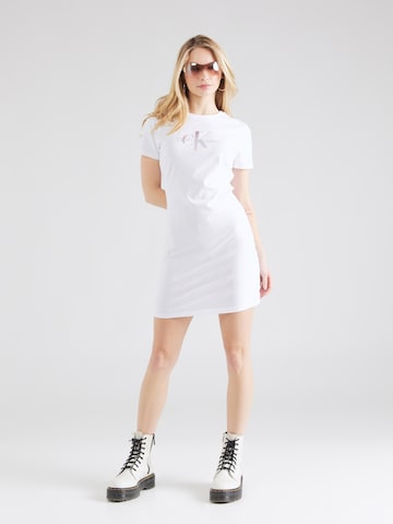 Calvin Klein Jeans Obleka | bela barva: sprednja stran