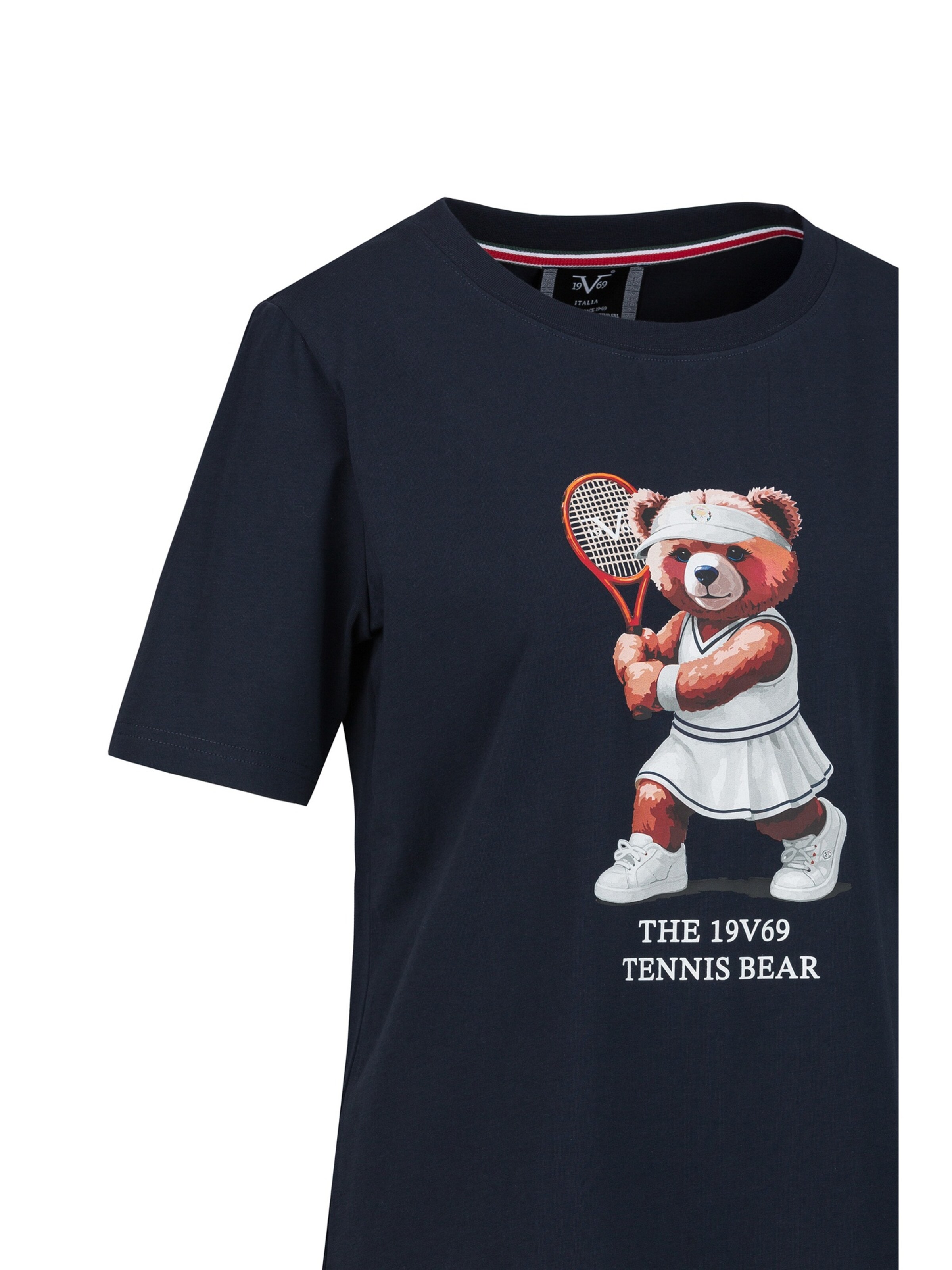 19V69 ITALIA Shirt 'TENNIS BEAR' in Blue