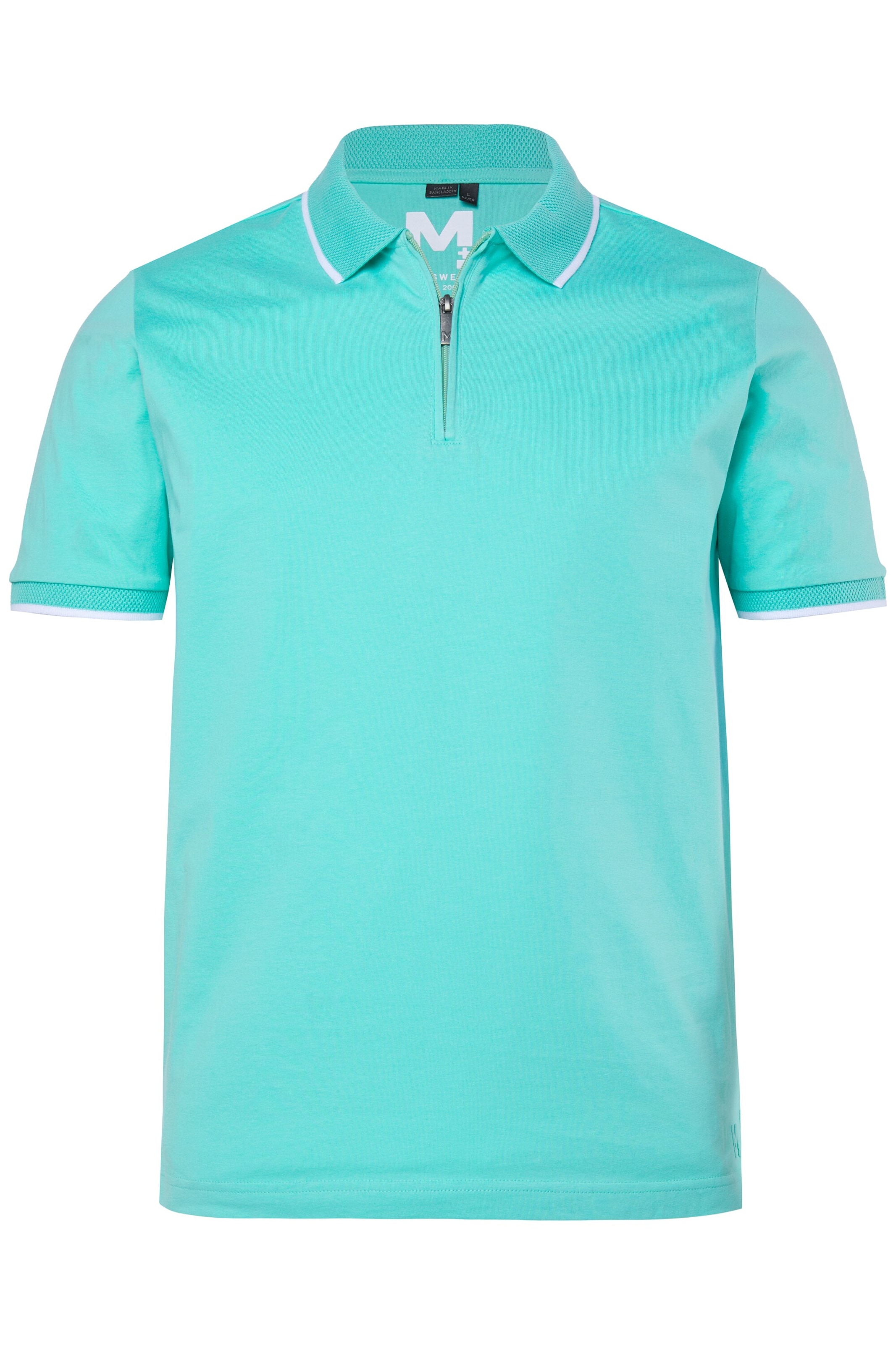 Men Plus Shirt in Groen: voorkant