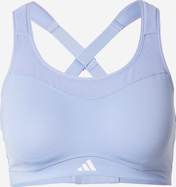ADIDAS PERFORMANCE Спортивный бюстгальтер в Синий: спереди