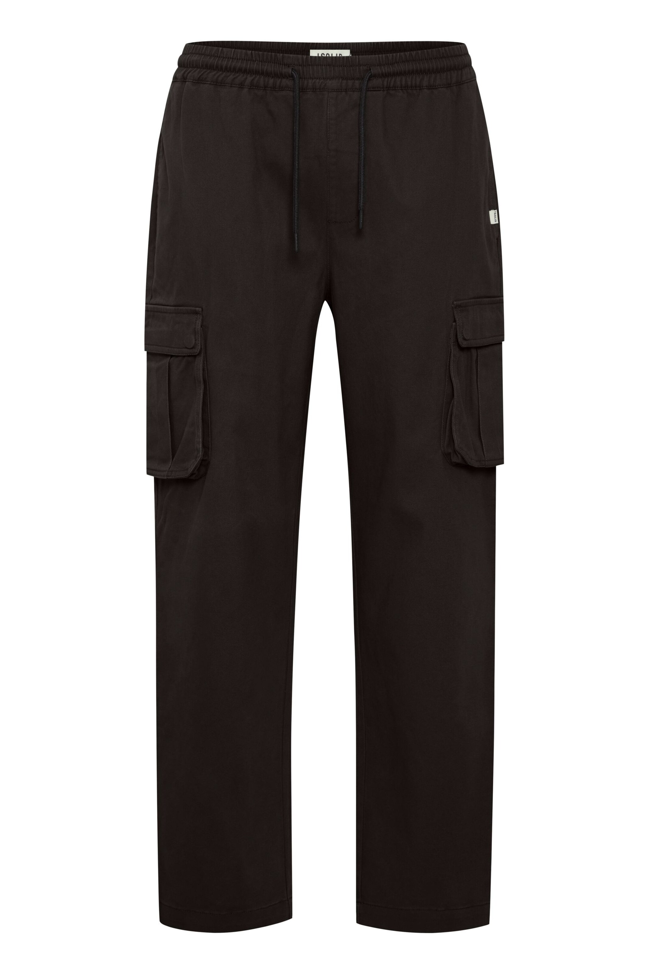 !Solid Cargohose 'Gint' in Schwarz: Vorderseite