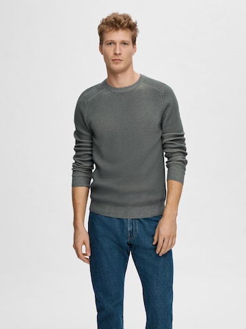 SELECTED HOMME Sweater 'OWN' in Blue