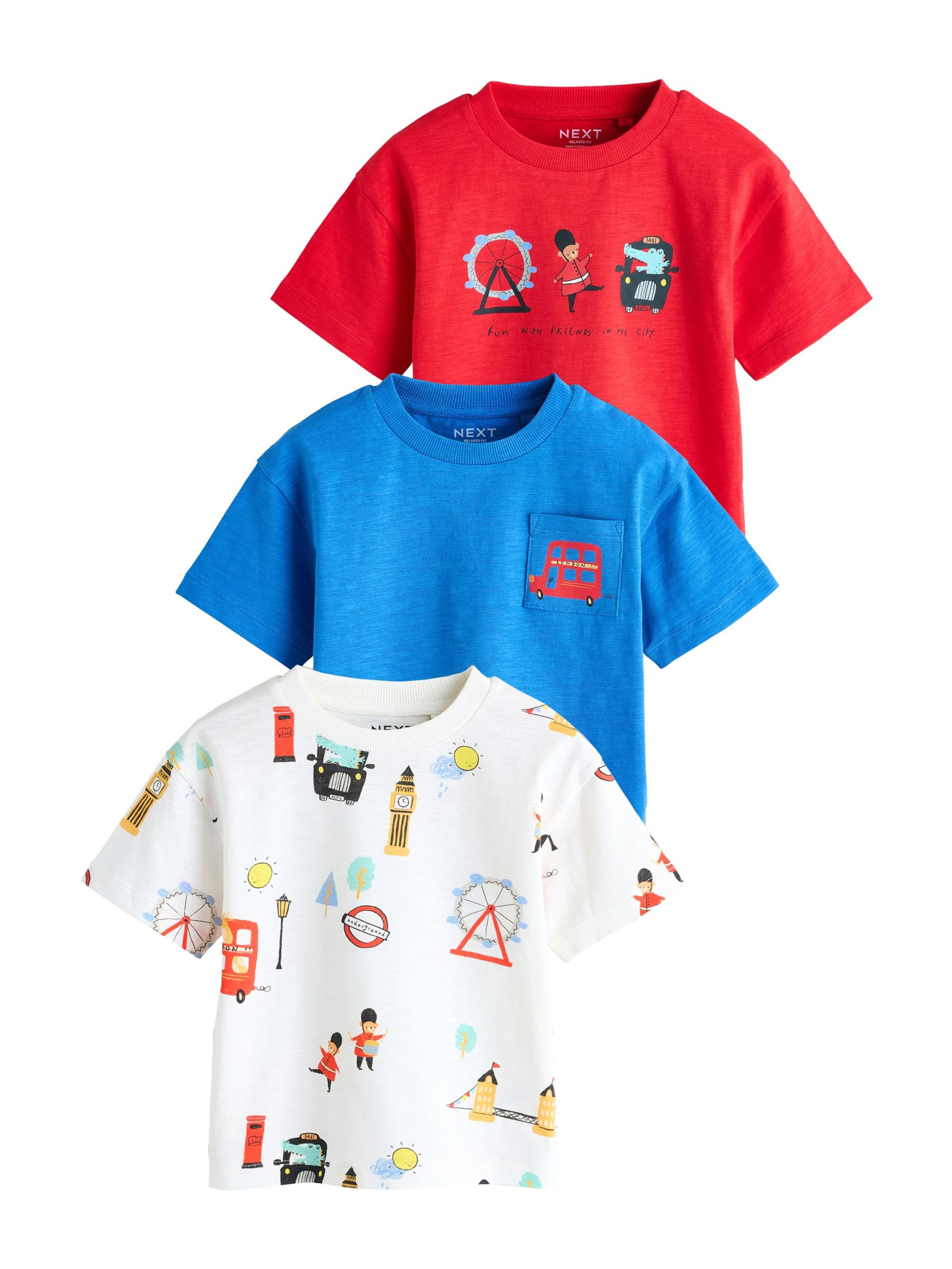 Next Tričko – modrá: přední strana