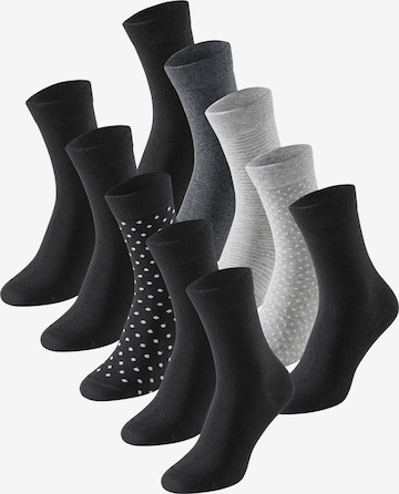 SCHIESSER Socks ' Cotton Fit ' in Grey: front