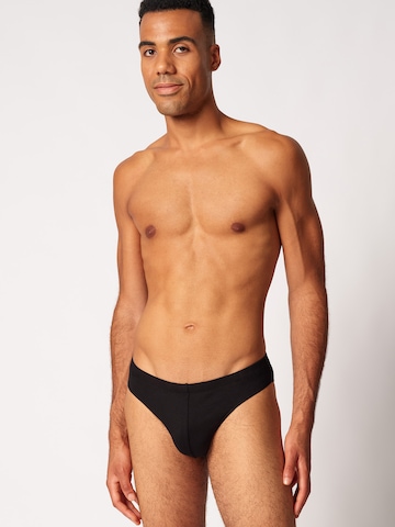 Skiny Slipy – černá: přední strana