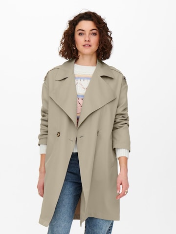 ONLY Between-Seasons Coat in Beige: front