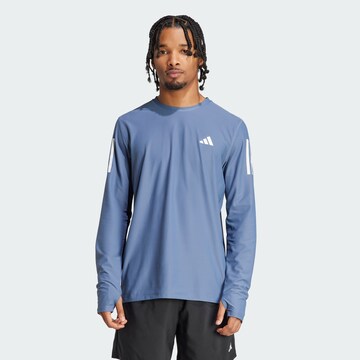 ADIDAS PERFORMANCE Functioneel shirt 'Own The Run' in Blauw: voorkant