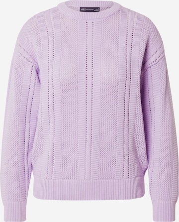 Marks & Spencer Sweater in Purple: front