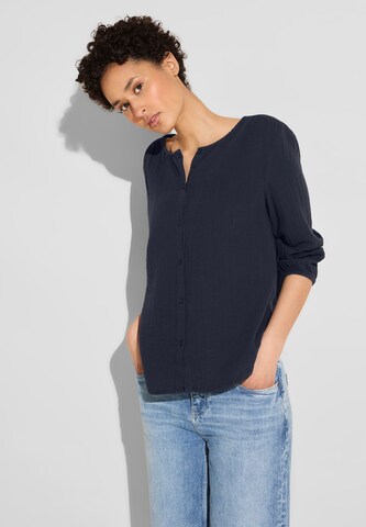 STREET ONE Blouse in Blue: front