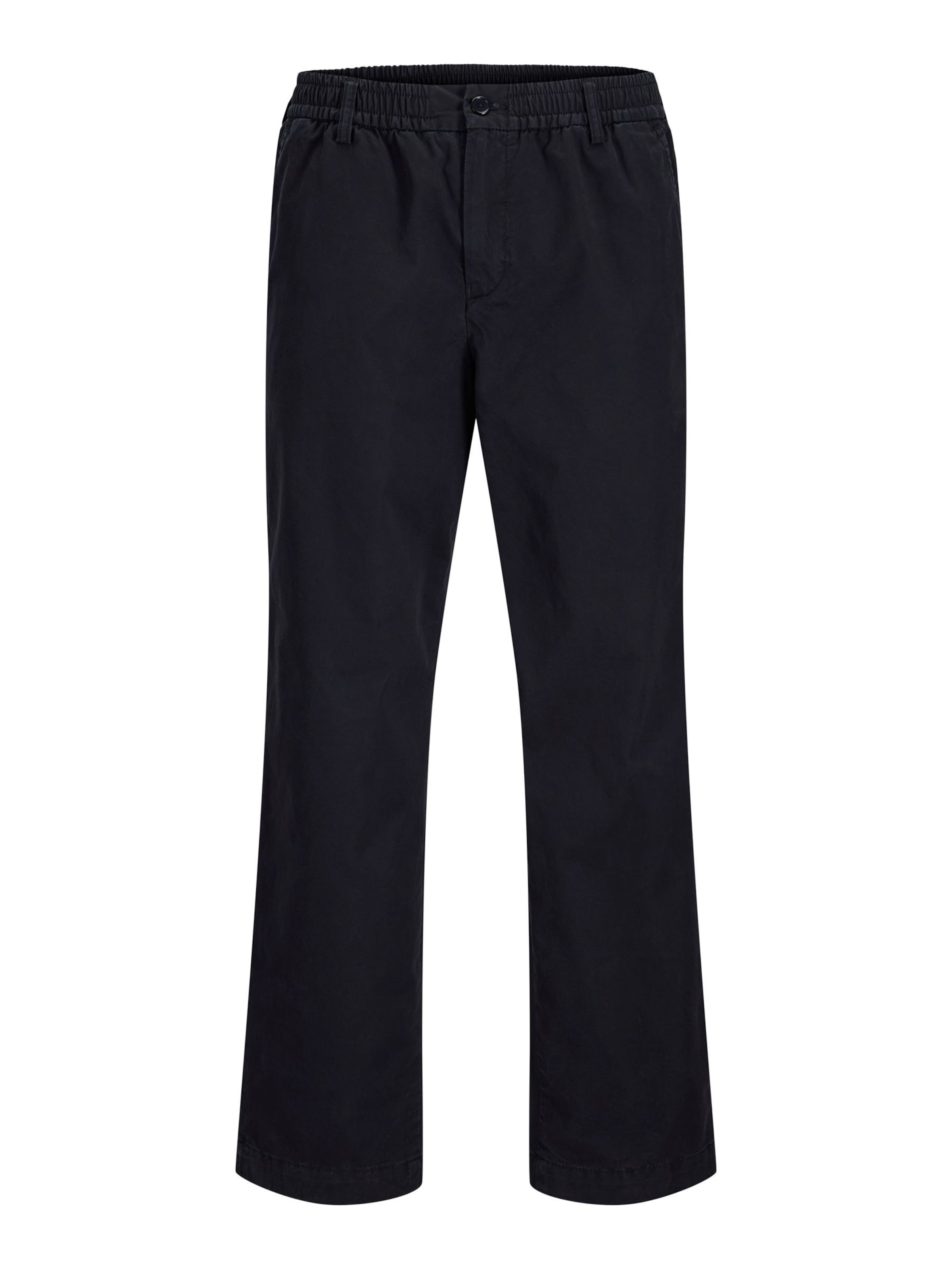 JACK & JONES Loose fit Trousers in Black: front
