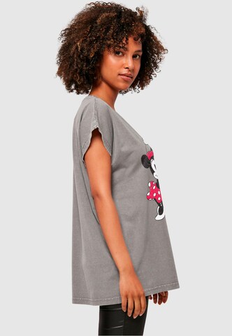 ABSOLUTE CULT T-Shirt 'Minnie Mouse - Love Heart' in Grau