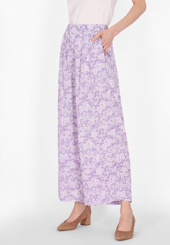 Usha Loosefit Broek in Lila: voorkant